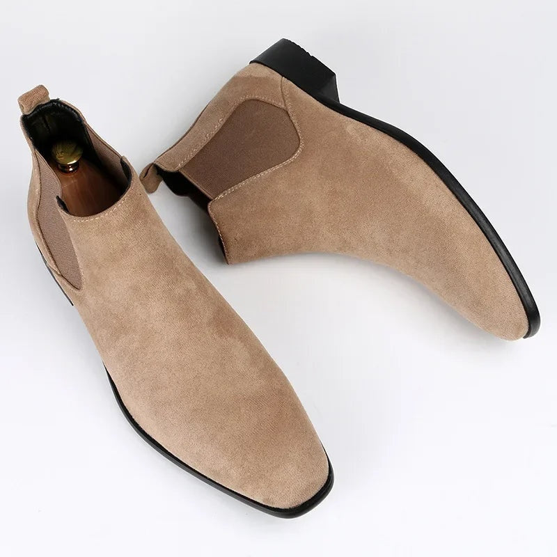Pascal | Chelsea Boots Stiefel Herren Knöchelhoch Wildleder-Optik