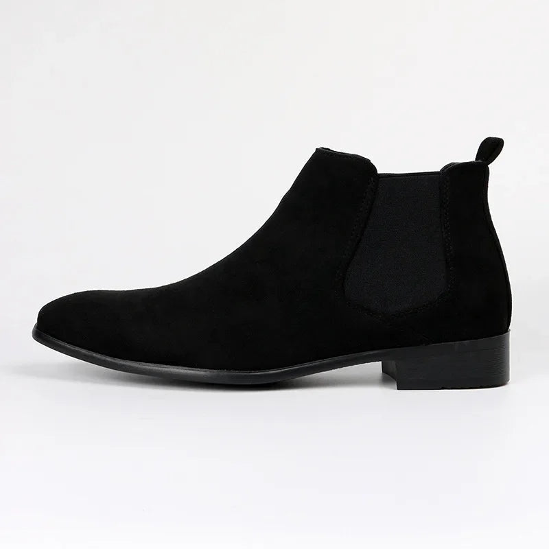 Pascal | Chelsea Boots Stiefel Herren Knöchelhoch Wildleder-Optik