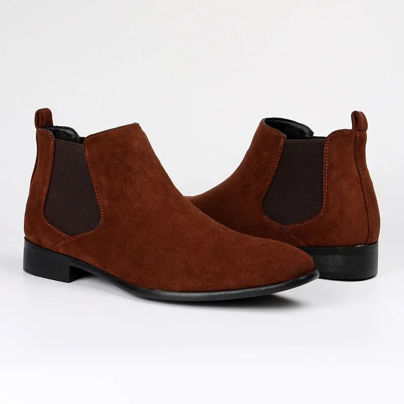 Pascal | Chelsea Boots Stiefel Herren Knöchelhoch Wildleder-Optik