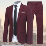 Patrick | Herren Anzug 2-teilig Slim Fit Business Sakko & Hose