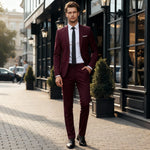 Patrick | Herren Anzug 2-teilig Slim Fit Business Sakko & Hose
