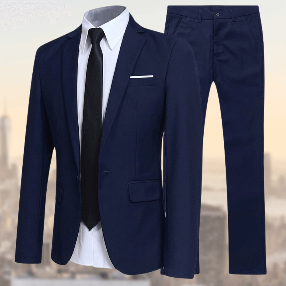 Patrick | Herren Anzug 2-teilig Slim Fit Business Sakko & Hose