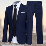 Patrick | Herren Anzug 2-teilig Slim Fit Business Sakko & Hose