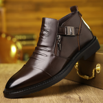 Patrick | Stiefel aus Leder Herren mit Reissverschluss und Schnalle