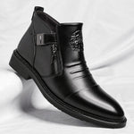 Patrick | Stiefel aus Leder Herren mit Reissverschluss und Schnalle