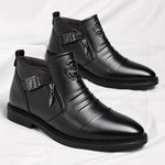 Patrick | Stiefel aus Leder Herren mit Reissverschluss und Schnalle