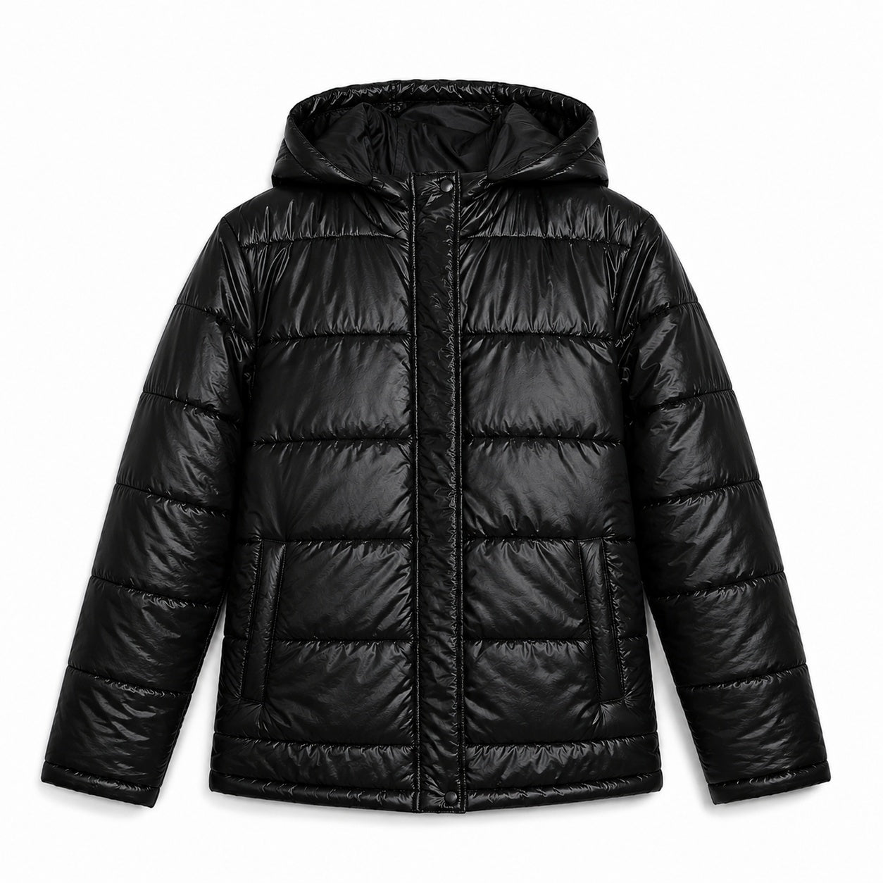 Paula | Daunenjacke Damen mit Kapuze Steppjacke Glanz
