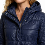 Paula | Daunenjacke Damen mit Kapuze Steppjacke Glanz