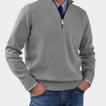 Rafael | Pullover Herren Strickjacke mit Reißverschluss Langarm