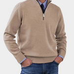 Rafael | Pullover Herren Strickjacke mit Reißverschluss Langarm