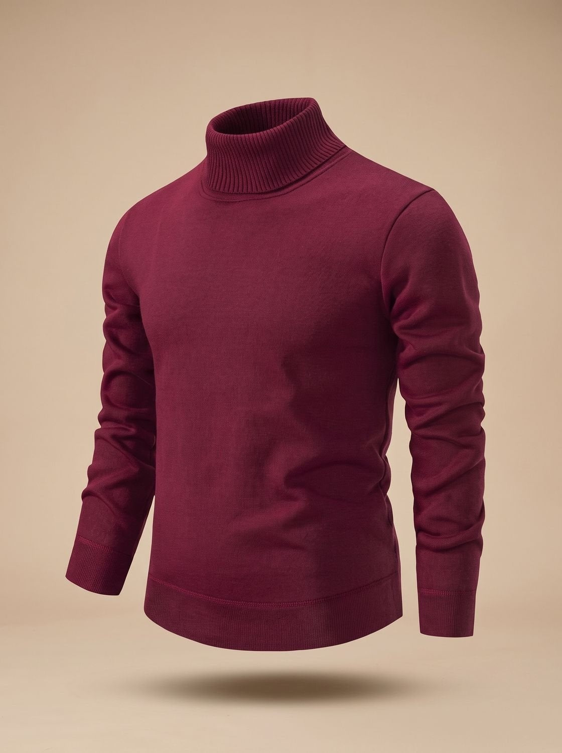 Reto | Feinstrick Pullover Herren mit Rollkragen Slim Fit
