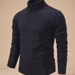 Reto | Feinstrick Pullover Herren mit Rollkragen Slim Fit