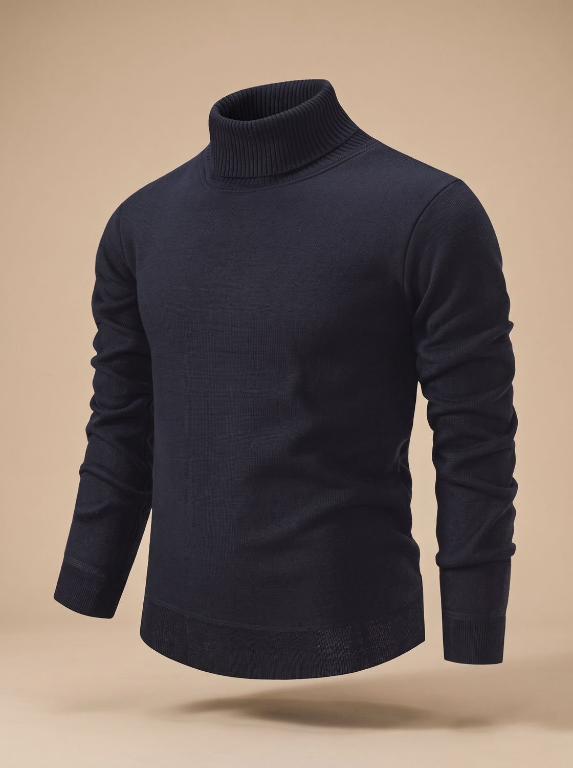 Reto | Feinstrick Pullover Herren mit Rollkragen Slim Fit