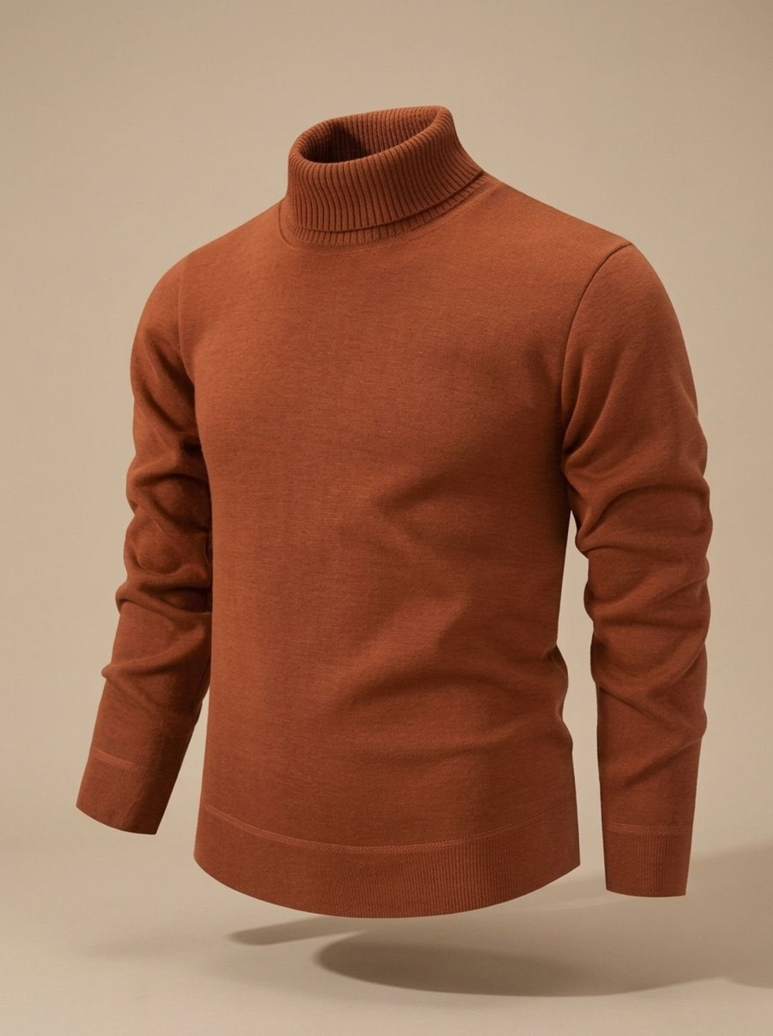 Reto | Feinstrick Pullover Herren mit Rollkragen Slim Fit