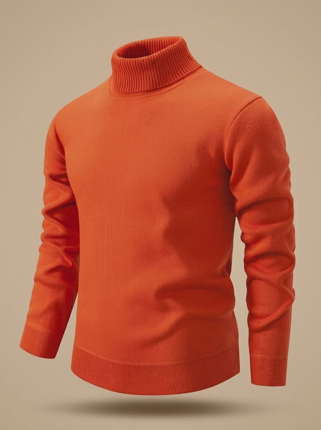 Reto | Feinstrick Pullover Herren mit Rollkragen Slim Fit
