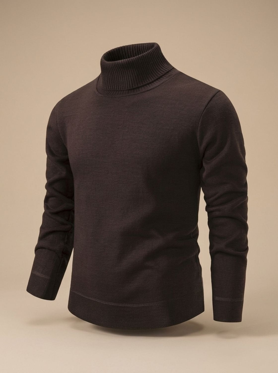 Reto | Feinstrick Pullover Herren mit Rollkragen Slim Fit
