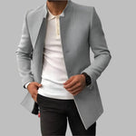 Roman | Mantel Herren Slim Fit aus Wolle mit Stehkragen
