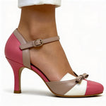 Rosalie | Pumps Damen Riemchen Schleife High Heels