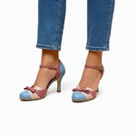Rosalie | Pumps Damen Riemchen Schleife High Heels