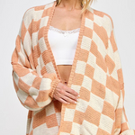 Salome | Strickjacke Damen Oversized Kariert