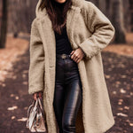 Salome | Teddymantel Lang mit Kapuze Damen Oversize