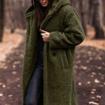 Salome | Teddymantel Lang mit Kapuze Damen Oversize