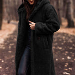 Salome | Teddymantel Lang mit Kapuze Damen Oversize