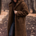 Salome | Teddymantel Lang mit Kapuze Damen Oversize