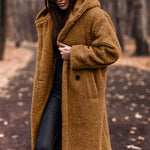 Salome | Teddymantel Lang mit Kapuze Damen Oversize