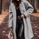 Salome | Teddymantel Lang mit Kapuze Damen Oversize