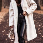 Salome | Teddymantel Lang mit Kapuze Damen Oversize