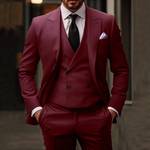 Sebastian | Anzug Herren 3-Teilig Slim Fit Smoking Weste