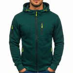 Sebastian | Zip Hoodie Herren Kapuze Mehrere Reissverschlusstaschen