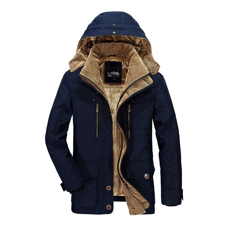 Silvan | Parka mit Kapuze Fleecegefüttert Herren Mehrere Taschen