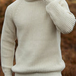 Silvan | Strickpullover mit Rollkragen Herren Grobstrick Raglanärmel