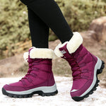Sophia | Schneestiefel Damen Gefüttert Rutschfeste Sohle