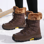 Sophia | Schneestiefel Damen Gefüttert Rutschfeste Sohle