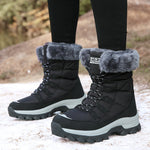 Sophia | Schneestiefel Damen Gefüttert Rutschfeste Sohle