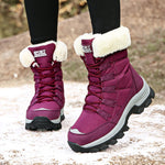 Sophia | Schneestiefel Damen Gefüttert Rutschfeste Sohle