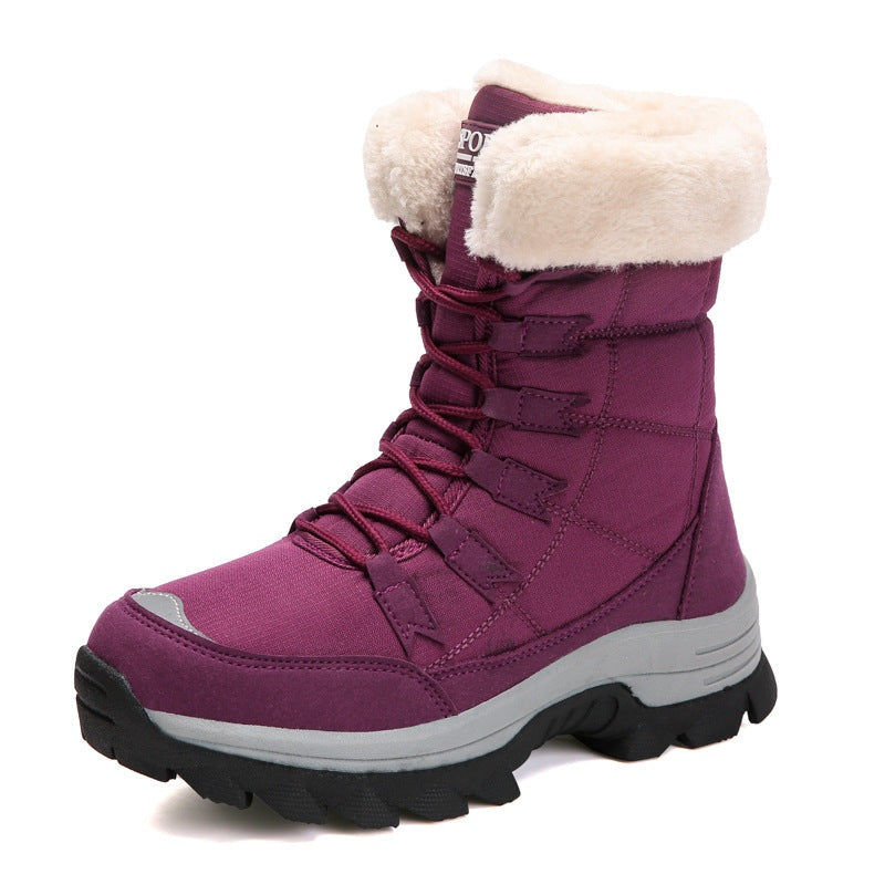 Sophia | Schneestiefel Damen Gefüttert Rutschfeste Sohle