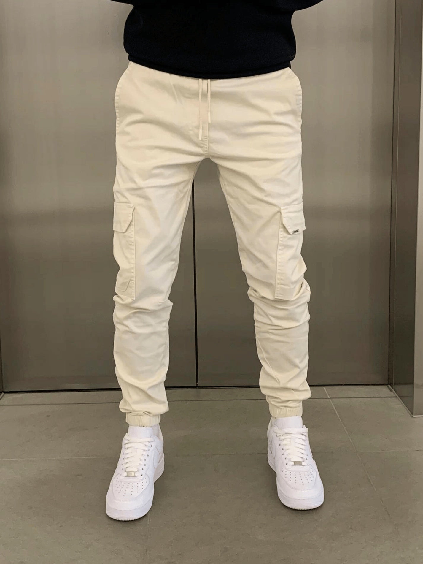 Sven | Cargo Jogginghose Herren Slim Fit Gummibund