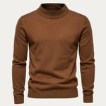 Sven | Feinstrick Pullover Herren mit Stehkragen Slim Fit