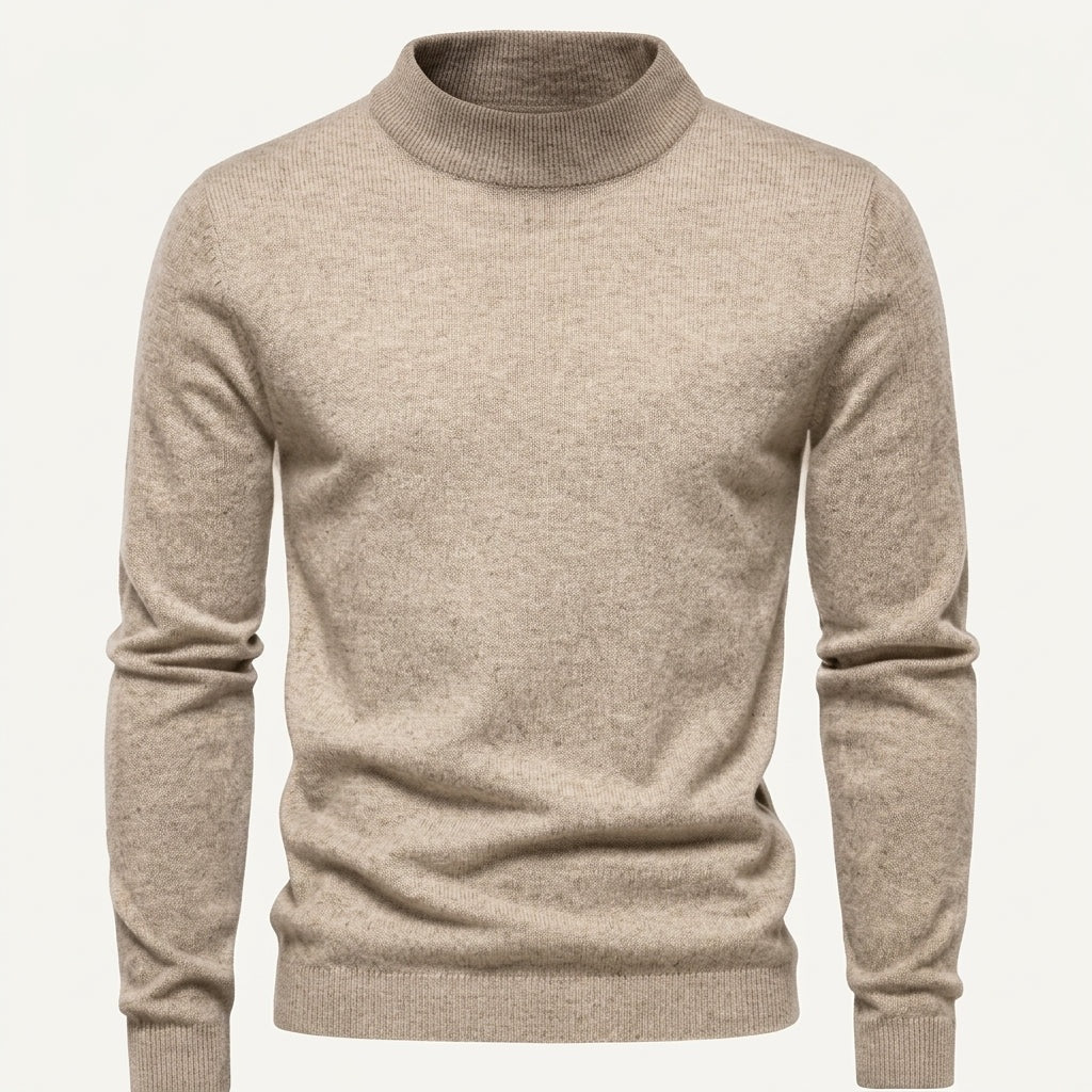 Sven | Feinstrick Pullover Herren mit Stehkragen Slim Fit