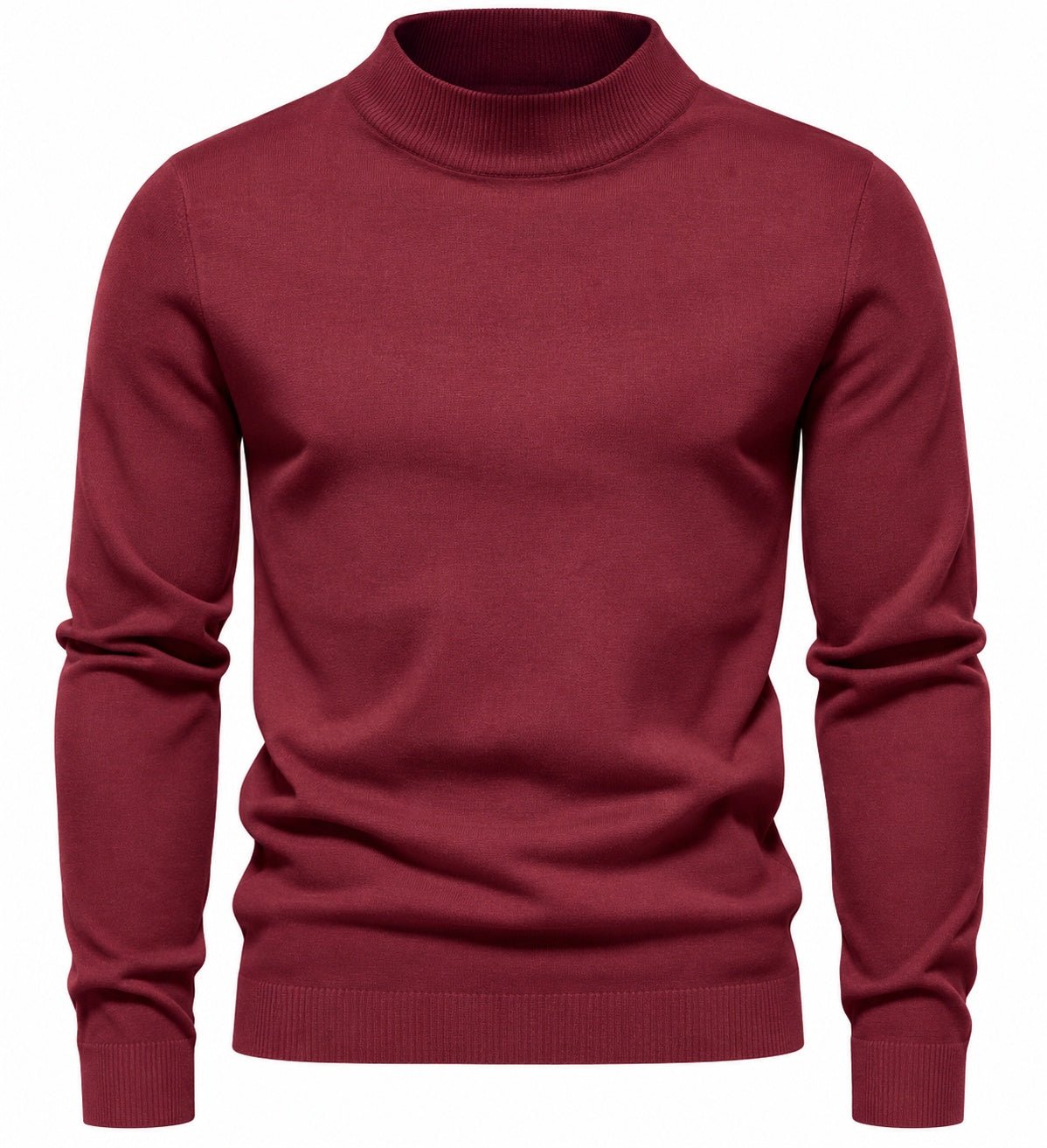 Sven | Feinstrick Pullover Herren mit Stehkragen Slim Fit