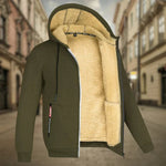 Sven | Hoodie Herren Fleece Kapuzenjacke mit Reissverschluss Warm