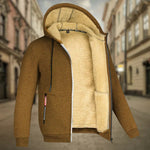 Sven | Hoodie Herren Fleece Kapuzenjacke mit Reissverschluss Warm