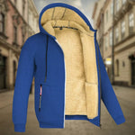 Sven | Hoodie Herren Fleece Kapuzenjacke mit Reissverschluss Warm