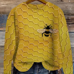 Theresa | Pullover Damen Strick mit Tiermotiv Rundhals