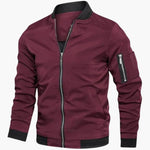 Tobias | Bomberjacke Jacke Herren Reissverschluss Slim Fit
