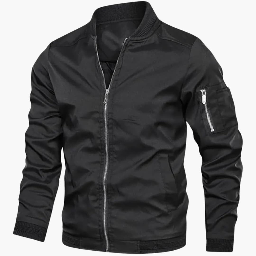 Tobias | Bomberjacke Jacke Herren Reissverschluss Slim Fit